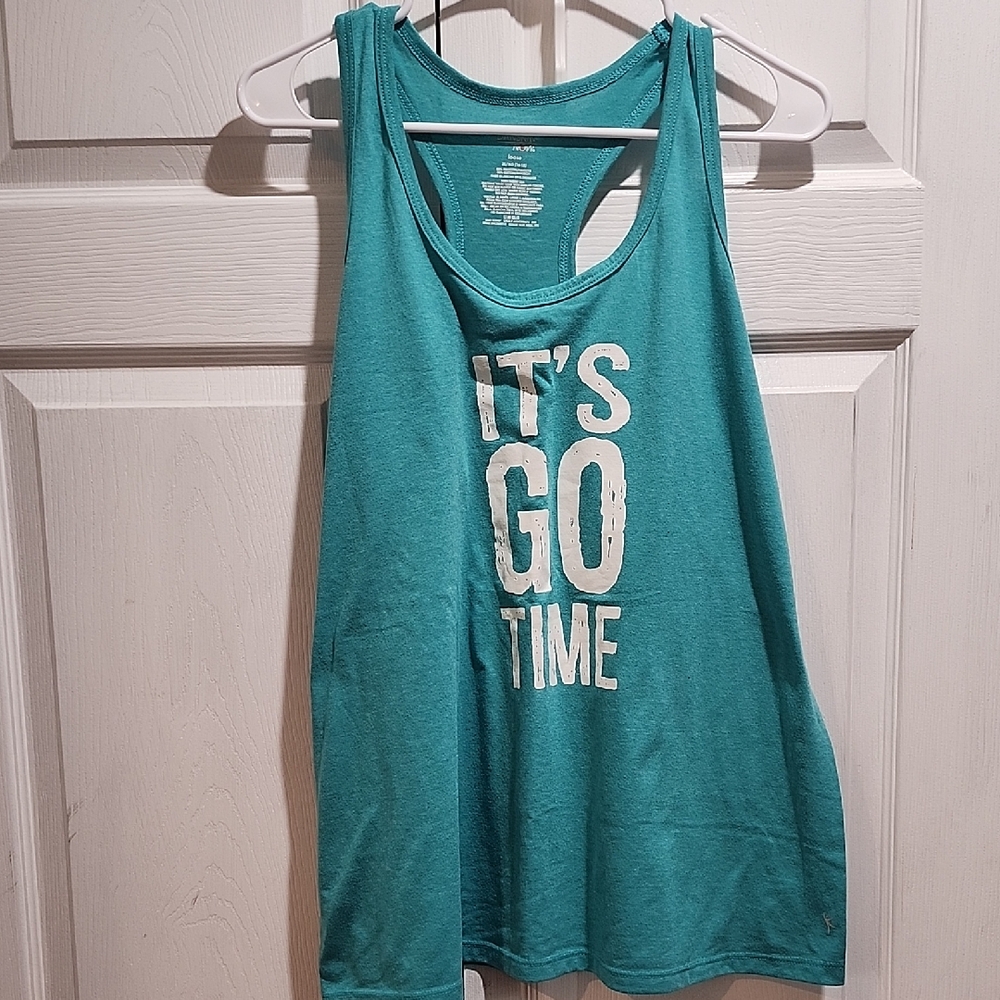 Women's Teal Tank Top - It's Go Time